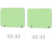 Paquete de 2 divisores de pared reductores de ruido para escritorio, color verde, 40 x 30 cm, control visual de perturbaciones, ideal para el hogar y espacios de trabajo
