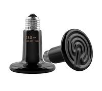 Paquete de 2 E27 150W Bombilla de Calor Infrarroja de Cerámica, Lámpara de Calor para Animales, para Reptiles de Terrario, para Anfibio, Lagartos, Tortuga, Serpiente, Pollo