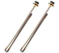 Paquete de 2 elementos calefactores de titanio HE 90240 para calentador de agua EcoSmart ECO 18 27 36 piezas de calentador de agua sin tanque, elemento atornillado de 9 KW 240 V sustituye a HE 80240