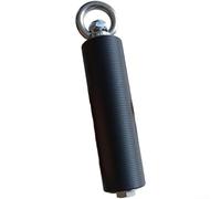 Paquete de 2 empuñaduras de dominadas con cono y asas rectas, entrenador de fuerza de antebrazo para escalada y peso muerto, accesorios de barra de hierro resistentes con correas y (recto)