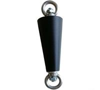 Paquete de 2 empuñaduras de dominadas con cono y asas rectas, entrenador de fuerza de antebrazo para escalada y peso muerto, accesorios de barra de hierro resistentes con correas y (cono)