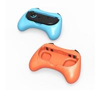 Paquete de 2 empuñaduras ergonómicas para Nintendo Switch y Joy-Con: antideslizantes, con carcasa protectora y agarre cómodo.
