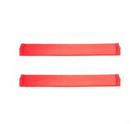 Paquete de 2 escobillas de goma compatibles con Karcher Wv6 y Wv6 Plus, tira de repuesto para aspiradora de ventana de 280 mm para secado a rayas, rojo, azul y verde (rojo)