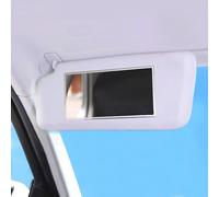 Paquete de 2 espejos de maquillaje para visera solar de automóvil, autoadhesivos de vidrio HD, espejo de tocador cosmético para viajes en vehículos, automóviles, camiones, SUV