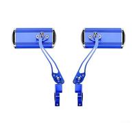 Paquete de 2 espejos retrovisores HD para manillar de bicicleta de 22,2 mm de gran angular reflectante ajustable para todos los paseos (azul)
