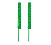Paquete de 2 estacas huecas de soporte para plantas, diseño extensible y apilable para Monstera y vides, enrejado de escalada interior alternativo a los postes de musgo (verde)