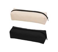 Paquete De 2 Estuches Para Lápices, Estuches Simples De Color Sólido, Papelería Para Niños, Estuches Pequeños De Tela Oxford, Bolsas De Almacenamiento, Suministros De Oficina Y Escuela