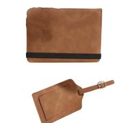 Paquete De 2 Etiquetas para Equipaje con Cubierta para Pasaportes Juego Ligero para Aventuras Familiares Viajes Familiares