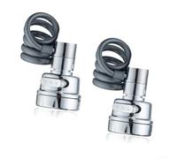 Paquete de 2 extensiones de grifo con tres ajustes de pulverización, diseño retráctil para llegar a todas las áreas del fregadero, tecnología de ahorro de agua para un uso eficiente en aplicaciones de