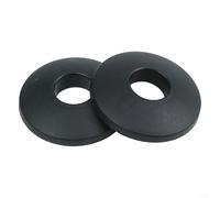 Paquete de 2 extremos de espuma negra para piernas de equipo de fitness, cubierta de sellado ABS para proteger suelos y evitar lesiones en máquinas de gimnasio, 97 mm x 27 mm, opción de tamaño A (97 x