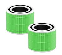 Paquete de 2 filtros Core 300 para moho y bacterias compatibles con el purificador de aire LEVOIT Core 300 / Core 300s, filtro compuesto HEPA 3 en 1, piezas de repuesto Core 300-RF-MB, color verde