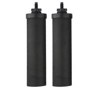 Paquete de 2 filtros de agua de carbón activado con cáscara de coco de 9.75 x 2.25 pulgadas, certificado NSF para metales pesados de óxido de sedimentos, compatible con sistemas de filtración estándar