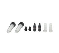 Paquete de 2 filtros de agua para autocaravana y yate con control de flujo de válvula giratoria, filtro en línea de conexión rápida para entrada de lavadora a presión y filtración de partículas de