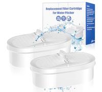 Paquete de 2 filtros de agua WD-PF-01A Plus para todos los sistemas de filtración de jarra de gotas de agua, cartuchos de filtro de agua de repuesto compatibles con WaterDrop WD-PF-01A Plus reduce el
