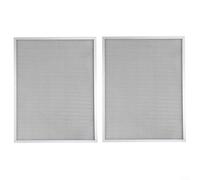 Paquete de 2 filtros de aluminio para campana extractora Robinhood Alto 600 Ra6wh y Chef A1260 A1290 Rf2a60 Rf2a90 Sustituye a la pieza 103793 100044 Negro Plata 288 x 362 mm