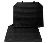 Paquete de 2 filtros de carbón activado para campana extractora, repuesto para CIARRA CBCF004 49036641, filtro de grasa y olor para campana extractora, ventilador extractor de cocina