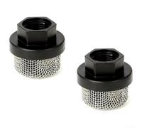 Paquete de 2 filtros de entrada UNF de 7/8 pulgadas Ultra 395/495/595, GMAX 3400, FinishPro 390/395/595, LineLazer 3400 - Plástico e inoxidable S