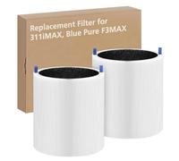 Paquete de 2 filtros de repuesto 311i Max, compatible con purificador de aire Blue Pure 311i Max, filtro HEPA H13, Blue Pure F3MAX