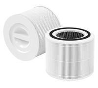 Paquete De 2 Filtros De Repuesto For Purificador De Aire Core 300, Compatible Con Levoit, Purificador De Aire Core 300/Core 300S/Core 300-P, Grado H13 3 En 1
