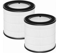 Paquete de 2 filtros de repuesto HEPA compatibles con el purificador de aire Philips Serie 800, H13 True HEPA y prefiltro de nailon, para