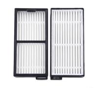 Paquete de 2 filtros de repuesto para filtración de polvo mejorada compatibles con Cecotec para aspiradora robot Conga serie 6090 y 7090, accesorios de filtro de polvo de alta eficiencia para una