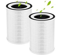 Paquete de 2 filtros H13 True HEPA, compatibles con purificadores de aire Afloia KILO/KILOPRO/MIRO y MIRO PRO, purificadores de aire MORENTO KILO, sistema de filtración de 3 etapas de 360°