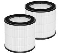 Paquete de 2 filtros HEPA de repuesto compatibles con purificador de aire Philips AC0820/30 AC0820/10 AC0830/10 AC0819/10 800 Series, reemplaza la pieza FY0194/30 y FY0293/30, color blanco