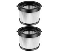 Paquete de 2 filtros HEPA de repuesto para DEWALT DCV501HB de 20 V, piezas de aspiradora de mano inalámbricas con junta negra, lavable y reutilizable, en comparación con la pieza DCV5011H