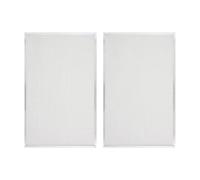 Paquete de 2 filtros traseros de repuesto 50000293-004 para purificadores de aire electrónicos Honeywell F300E F300A F50F F58F, marco de aluminio, 20 x 12.5 pulgadas, color plateado