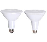 Paquete de 2 focos LED Par38 de 18 W, reflector PAR, base E27, blanco cálido suave, 2700 K, 1800 lúmenes, repuesto halógeno de 150 W (6000 K, blanco frío)