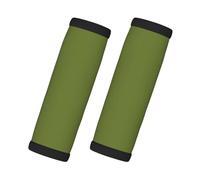 Paquete de 2 fundas acolchadas para manijas de equipaje, color verde oscuro, para maletas, refrigerador, horno, coche y más