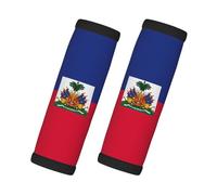 Paquete de 2 fundas acolchadas para manijas de equipaje con bandera de Haití, para maletas, refrigerador, horno, coche y más