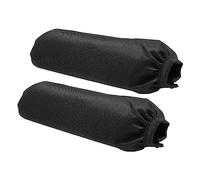 Paquete de 2 fundas de choque universales de 350 mm, protector de suspensión, tela protectora de nailon compatible con TRX450R YFZ450 ATV Quad 150cc-520cc ATV Quad LTZ400 LTR450 piezas de suciedad