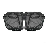 Paquete de 2 fundas de filtro de admisión de aire compatibles con configuraciones de filtro de aire frío para un bloqueo fiable de contaminantes