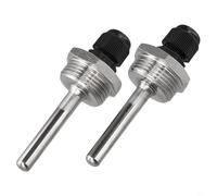 Paquete de 2 fundas de inmersión de acero inoxidable 304 con rosca G3/4 pulgadas para uso de sensor de temperatura en paneles solares y tanques de agua (8 x 50 mm)