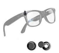 Paquete de 2 fundas de luz para gafas RayBan Meta Wayfarer Skyler Oakley Headliner (Gen 2) Meta HSTN, accesorios de cubierta de cámara, calcomanías bloqueadoras de luz giratorias para gafas