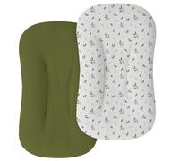 Paquete de 2 fundas de muselina para tumbona de bebé, 100% algodón, funda de tumbona suave y transpirable para niños y niñas, solo fundas