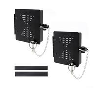 Paquete de 2 fundas de parachoques de metal para parachoques cuadrados de 4 pulgadas, tapa protectora con ajuste cómodo para proteger de la intemperie y mangueras de drenaje seguras