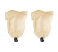 Paquete de 2 fundas de protección contra heladas para palmeras grandes y plantas de paisaje, cubierta de jardín de invierno no tejida resistente (1,2 m x 1,8 m)