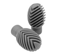 Paquete de 2 fundas de silicona para cabeza de baquetas que proporcionan una mayor durabilidad y control de sonido para los bateristas