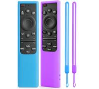 Paquete de 2 fundas de silicona para control remoto Samsung Smart TV, funda protectora que brilla en la oscuridad, compatible con BN59-01357 BN59-01385 BN59-01265A, funda antideslizante a prueba de