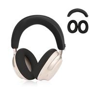 Paquete de 2 fundas de silicona suave para auriculares Bose QuietComfort Ultra (2ª generación), antiarañazos, resistente al sudor, diadema, accesorios lavables, color negro