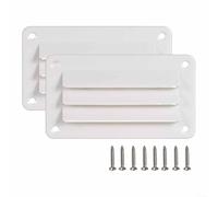 Paquete de 2 fundas de ventilación de escape ABS para RV, yate, barco, baño, cocina, oficina, fácil instalación con accesorios incluidos (blanco)