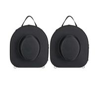 Paquete de 2 fundas de viaje para sombreros de vaquero Fedora y Panamá, bolsa de almacenamiento con asa, accesorio de viaje perfecto para hombres y mujeres