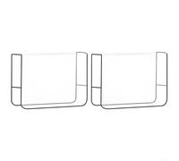 Paquete de 2 fundas de vinilo transparente para sillas de salón, protectores cuadrados impermeables para protección de espalda, protectores de plástico para la mayoría de sillas estándar en salones