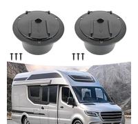 Paquete de 2 fundas para cable de alimentación de RV, redondas, cable eléctrico que pasa a través de la escotilla con tapa protectora para remolque, caravana, accesorio de gestión de cables resistente