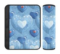 Paquete de 2 fundas para correas de asiento de automóvil, protege tu cuello y hombros, bonita funda para cinturón de seguridad para SUV, furgoneta, avión, 25,4 x 19,5 cm, para cinturón de carro