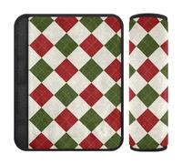 Paquete de 2 fundas para correas de asiento de coche, libera el estrés en tu cuello y hombros, almohadilla para cinturón de seguridad para aviones, la mayoría de coches, furgonetas, 10 x 7.7 pulgadas