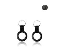 Paquete de 2 fundas para Lifemate Life Tag, silicona duradera, respetuosa con el medio ambiente, a prueba de golpes, fácil de quitar y diseño antipérdida, color negro