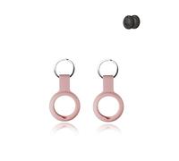 Paquete de 2 fundas para Lifemate Life Tag, silicona duradera, respetuosa con el medio ambiente, a prueba de golpes, fácil de quitar y diseño antipérdida, color rosa